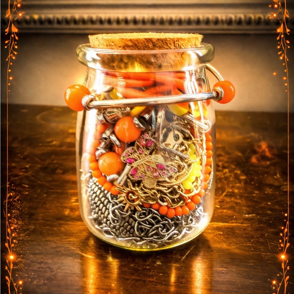 “Bottled Sunshine” Small Mystery Jewelry Jar